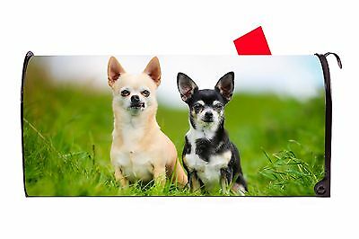 Chihuahua Dog Magnetic Vinyl Mailbox Cover Made In USA