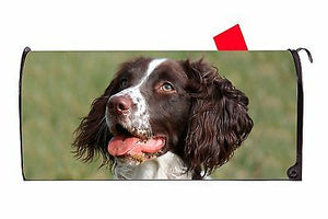 Brittany Spaniel Dog Magnetic Vinyl Mailbox Cover Made In USA