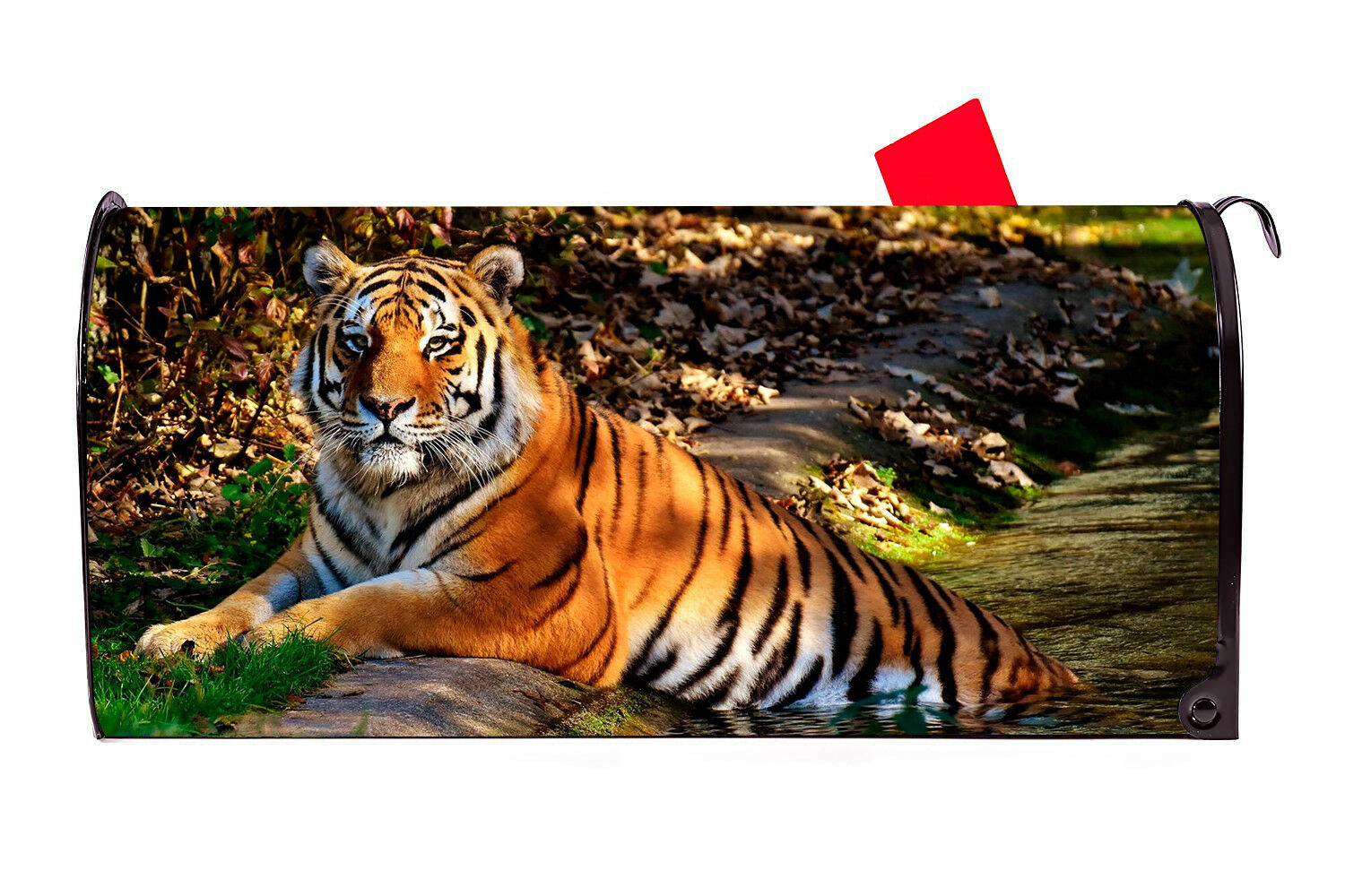 Tiger 2 Vinyl Magnetic Mailbox Cover Made in the USA