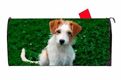 Jack Russell Dog Magnetic Vinyl Mailbox Cover Made In USA