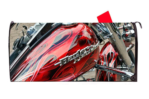 Motorcycle 2 Vinyl Magnetic Mailbox Cover Made in the USA