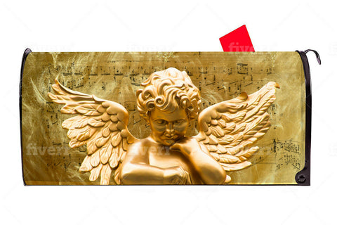 Angel 6 Vinyl Magnetic Mailbox Cover Made in the USA