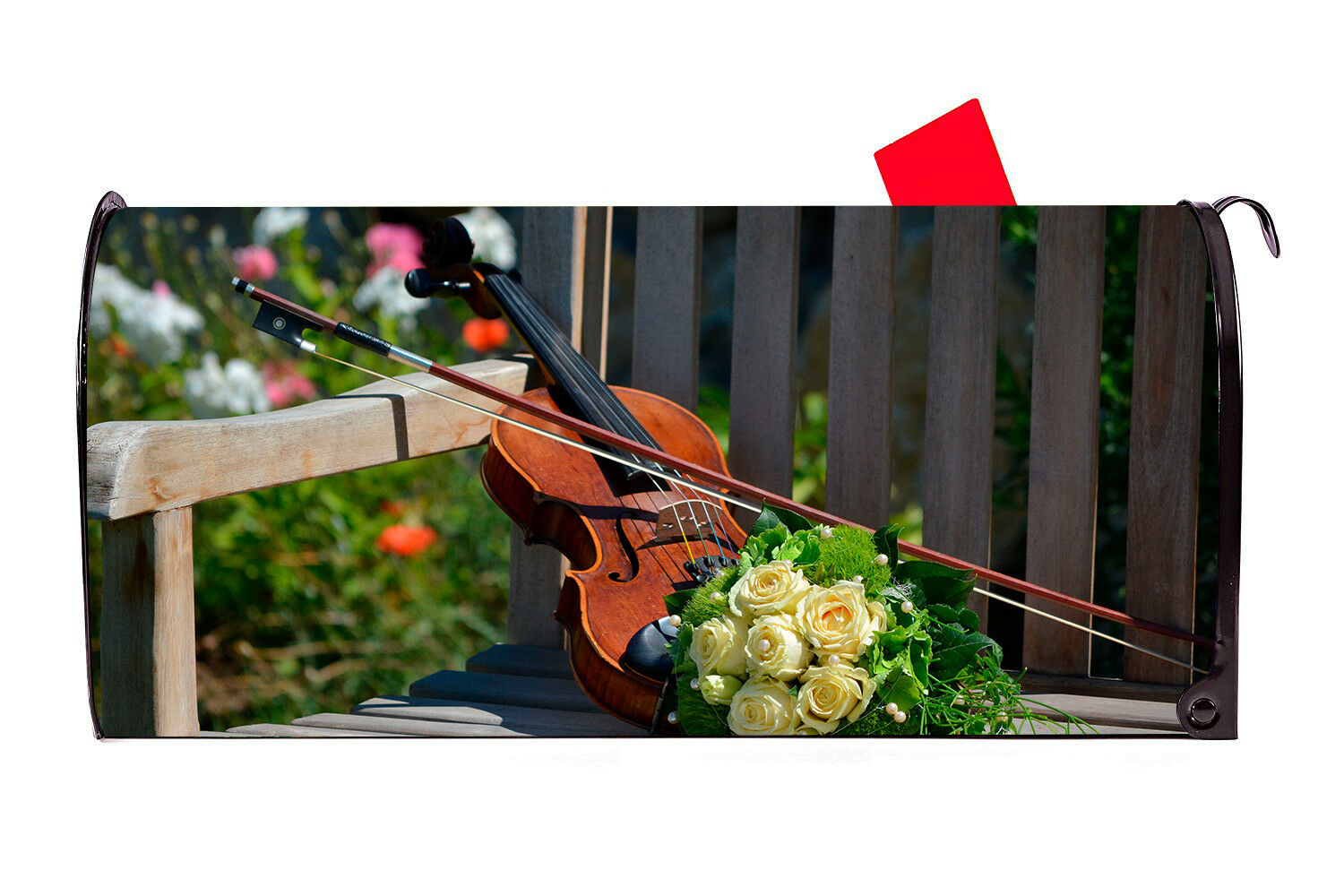 Violin Music Vinyl Magnetic Mailbox Cover Made in the USA