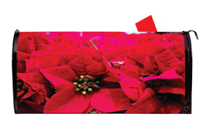 Poinsettia 1 Vinyl Magnetic Mailbox Cover Made in the USA