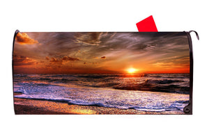 Sunset 4 Vinyl Magnetic Mailbox Cover Made in the USA