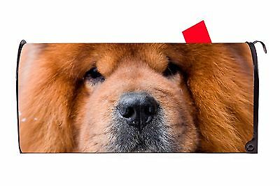 Chow Dog Closeup Magnetic Vinyl Mailbox Cover Made in the USA