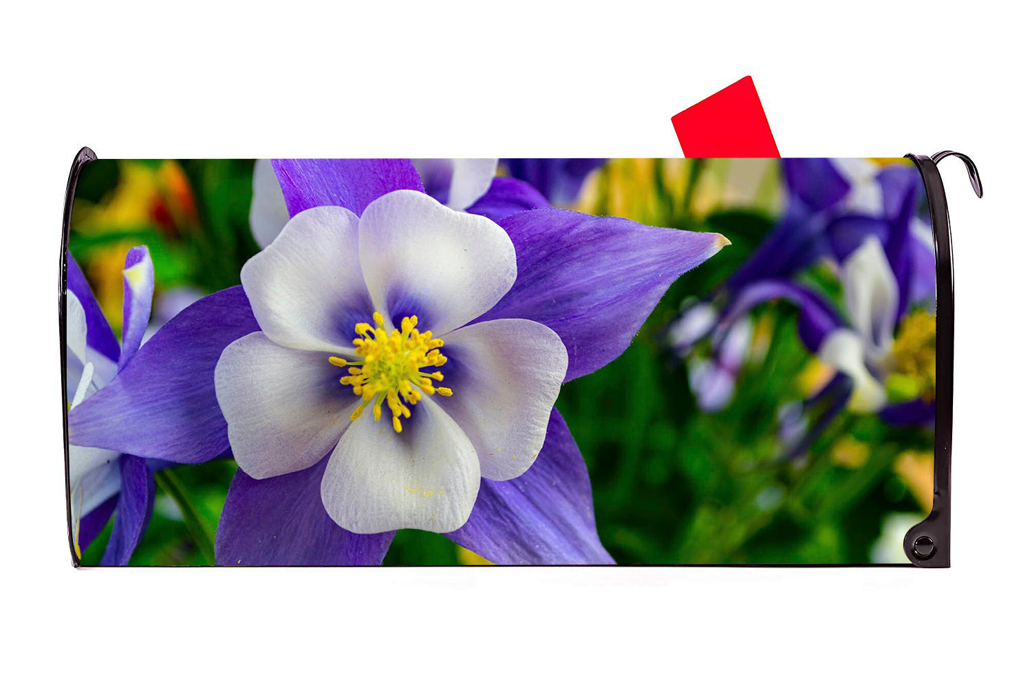 Blue Flowers Mailbox Cover - Mailbox Covers for You