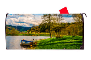 Boat and Lake Magnetic Mailbox Cover - Mailbox Covers for You