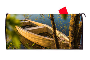 Boat and Tree Magnetic Mailbox Cover - Mailbox Covers for You