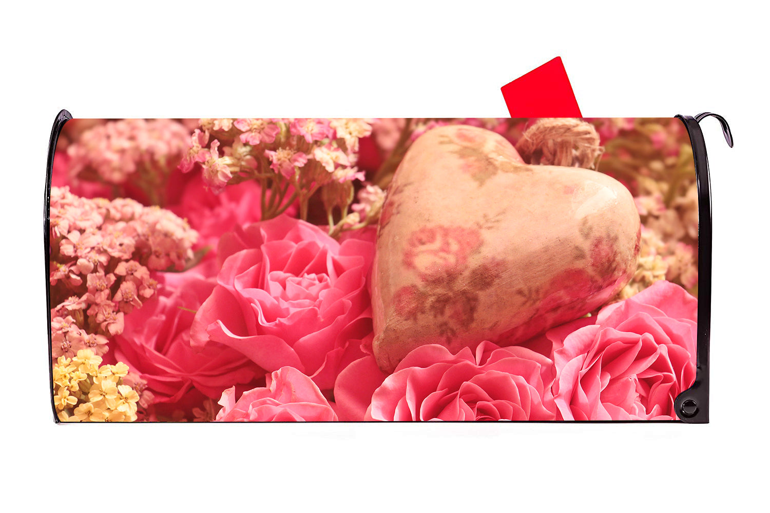 Heart and Roses Mailbox Cover - Mailbox Covers for You