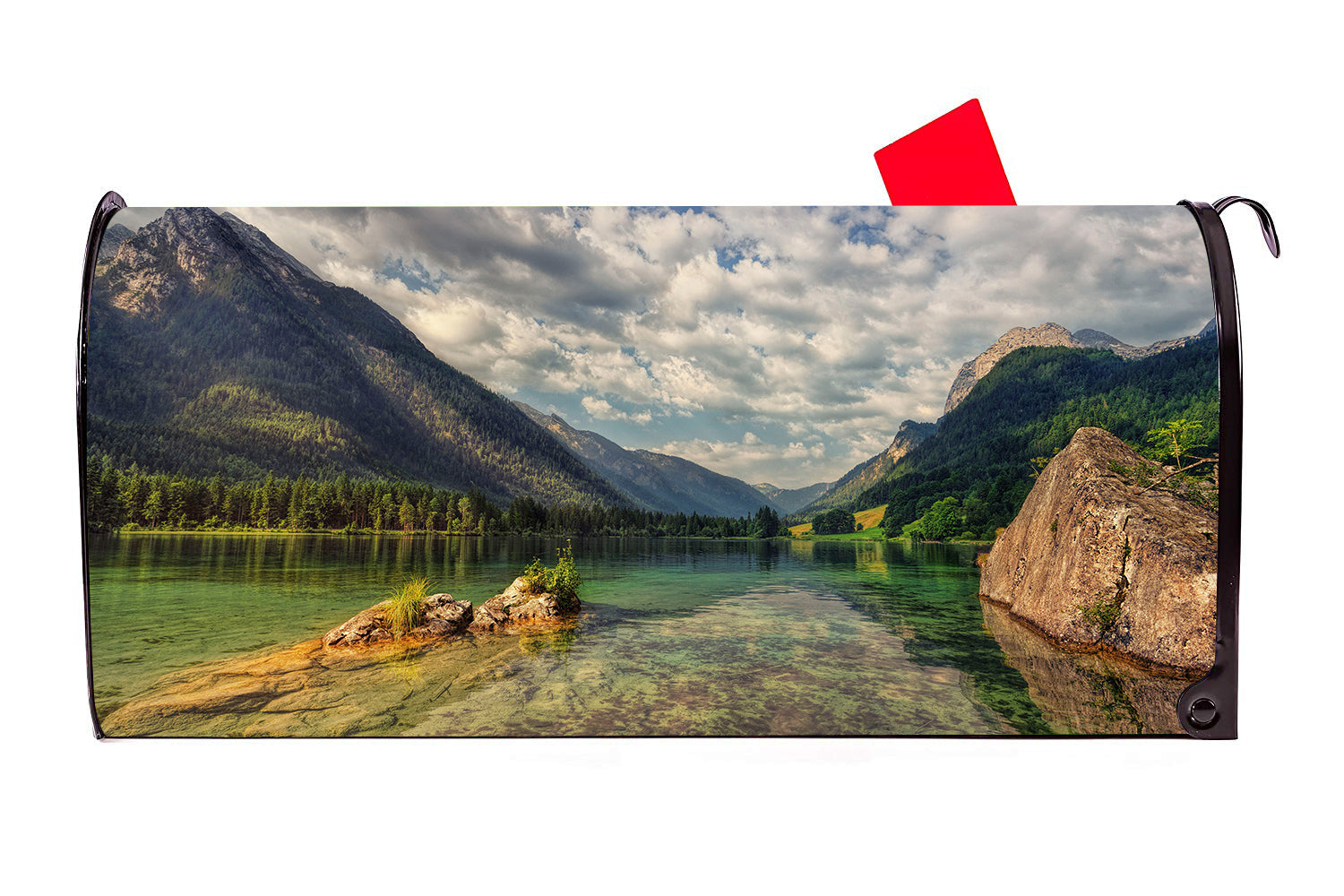 Mountain Lake Magnetic Mailbox Cover - Mailbox Covers for You