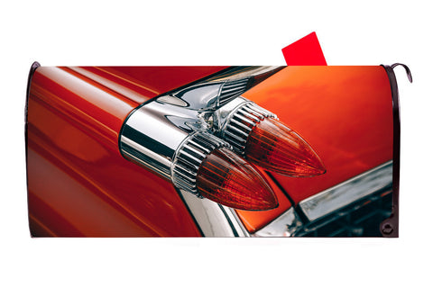 Old Cadillac Tail Lights Magnetic Mailbox Cover - Mailbox Covers for You