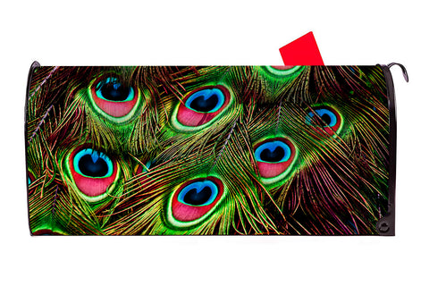 Peacock Feathers Magnetic Mailbox Cover - Mailbox Covers for You