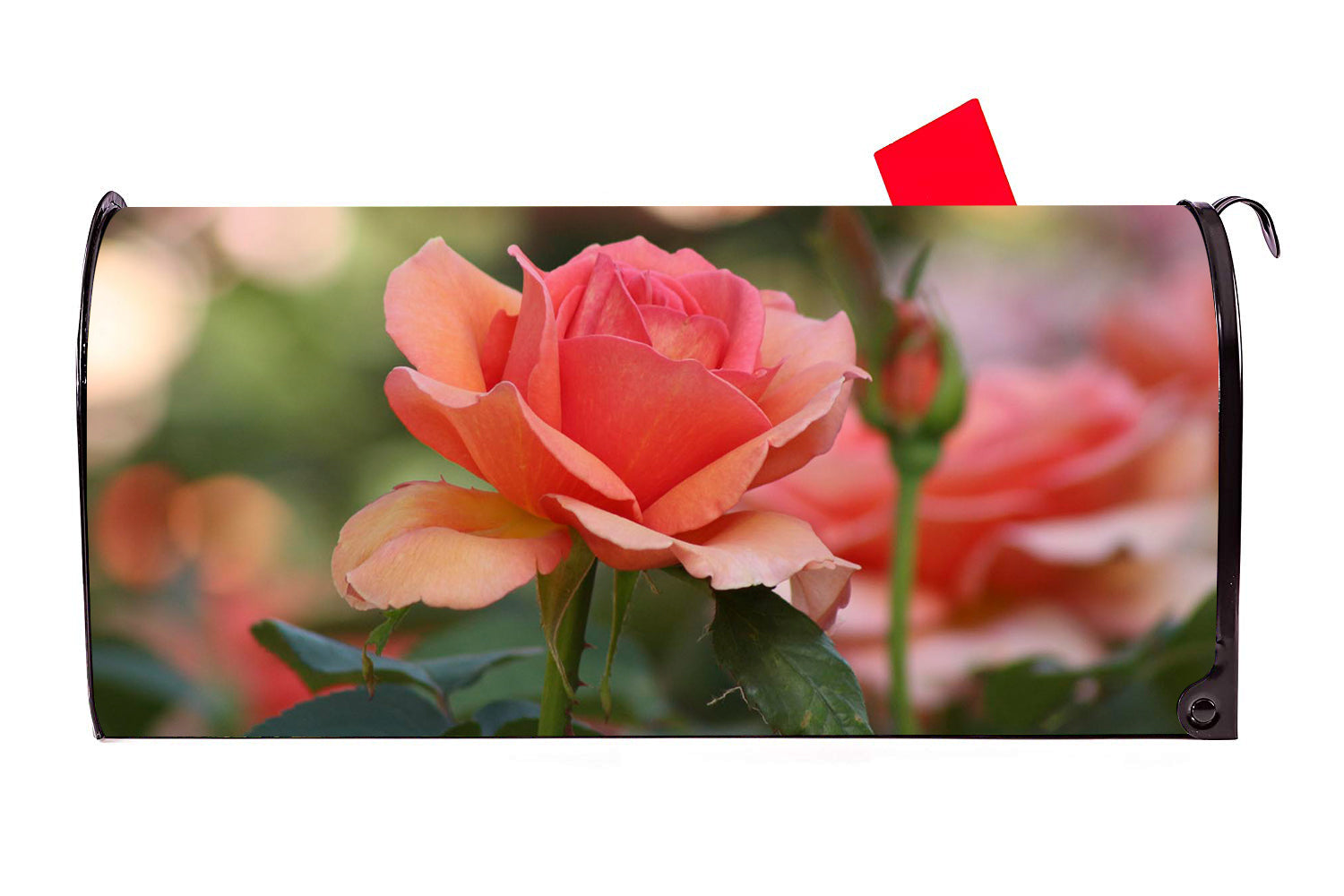 Pink Rose Bloom Mailbox Cover - Mailbox Covers for You