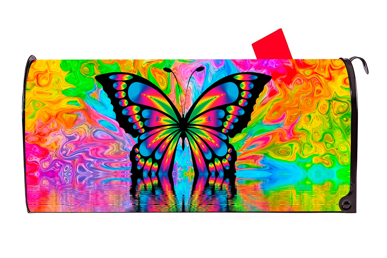 Psychedelic Butterfly Magnetic Mailbox Cover - Mailbox Covers for You