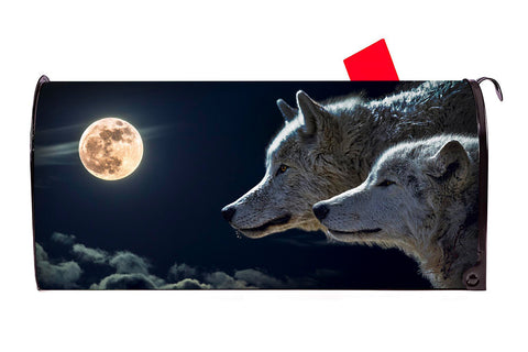 Wolves 1 Magnetic Mailbox Cover - Mailbox Covers for You